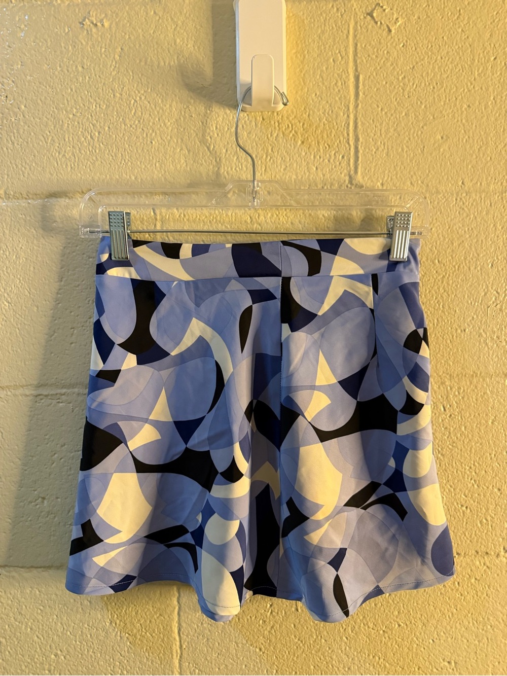 Forever 21 Blue and Black Abstract Print Skirt